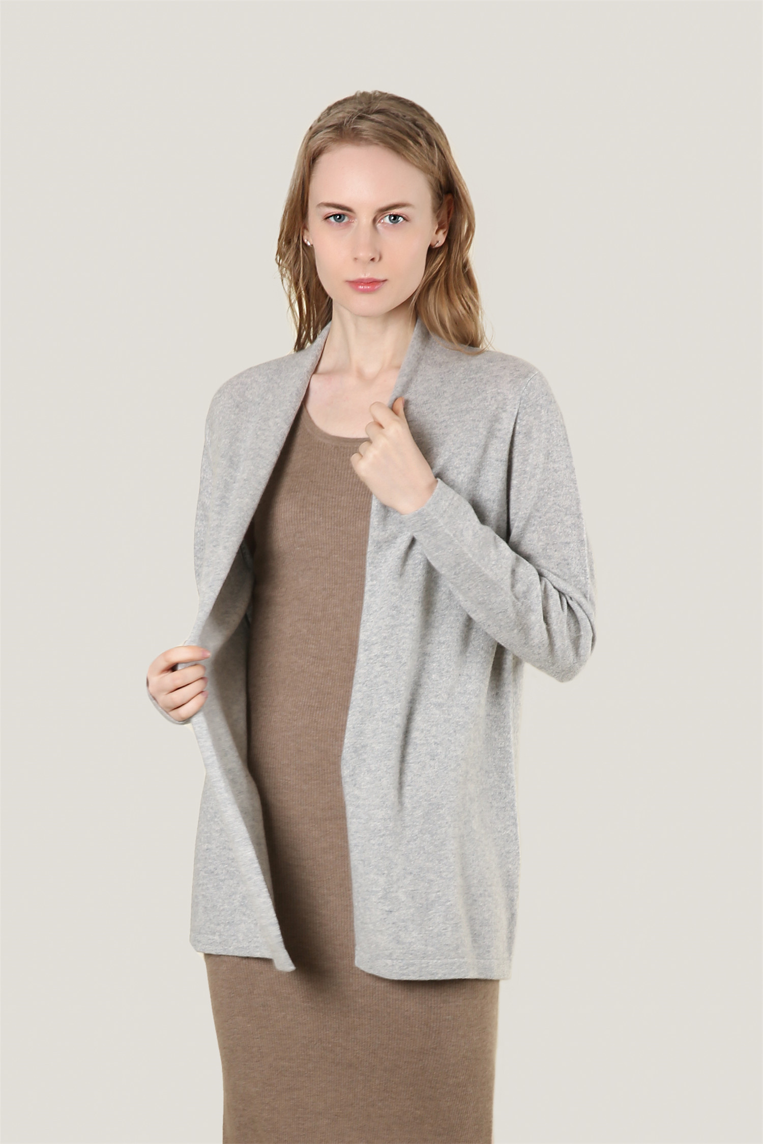 Loose Fit Open Cardigan 12GG