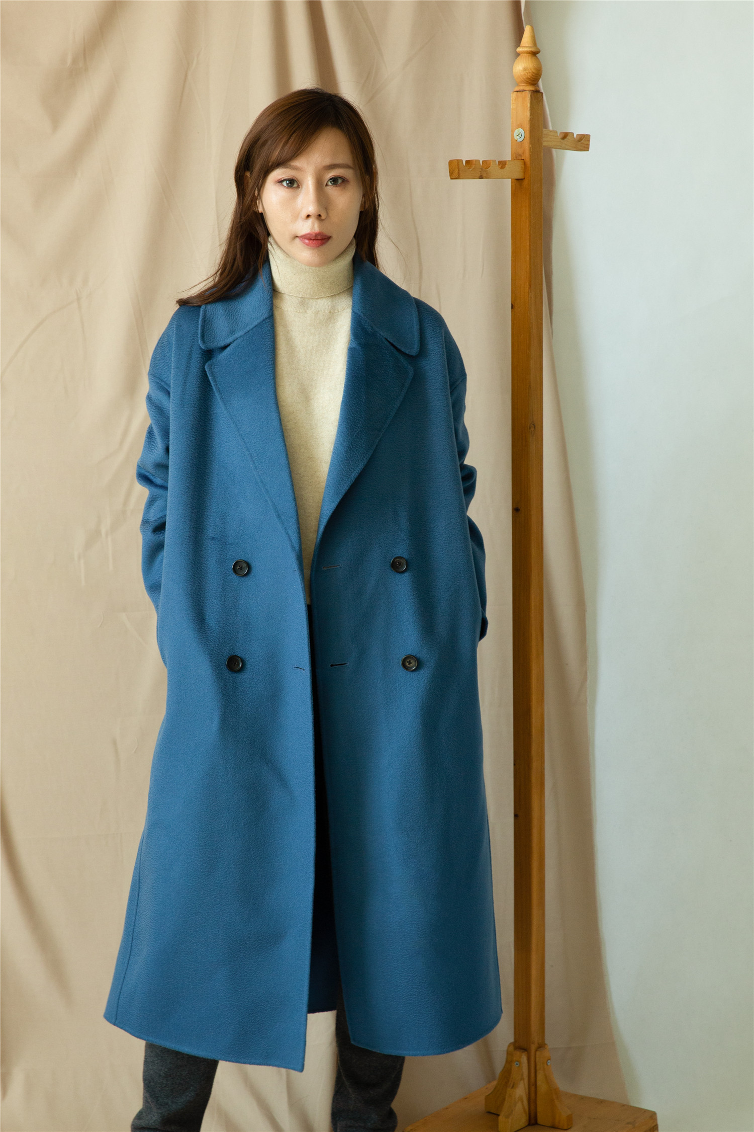 Long Coat with Buttons