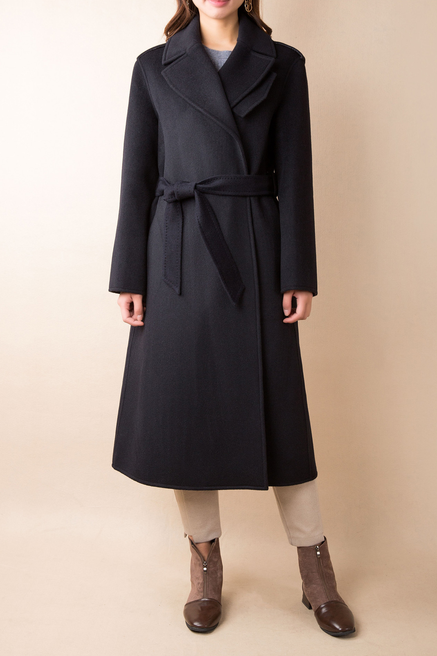Long Coat with Double Plackets