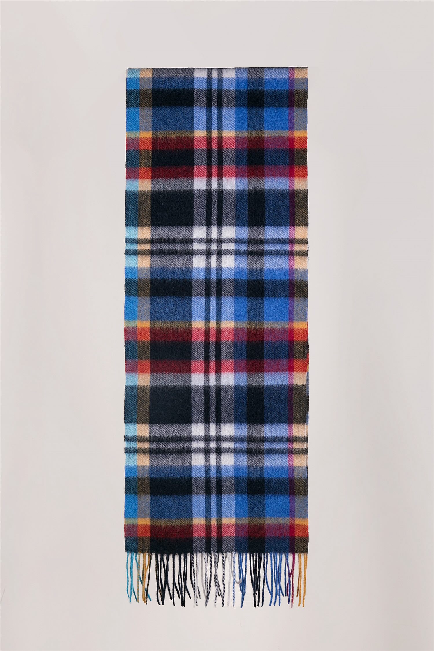 Twill Woven Check Scarf Long 30x180cm