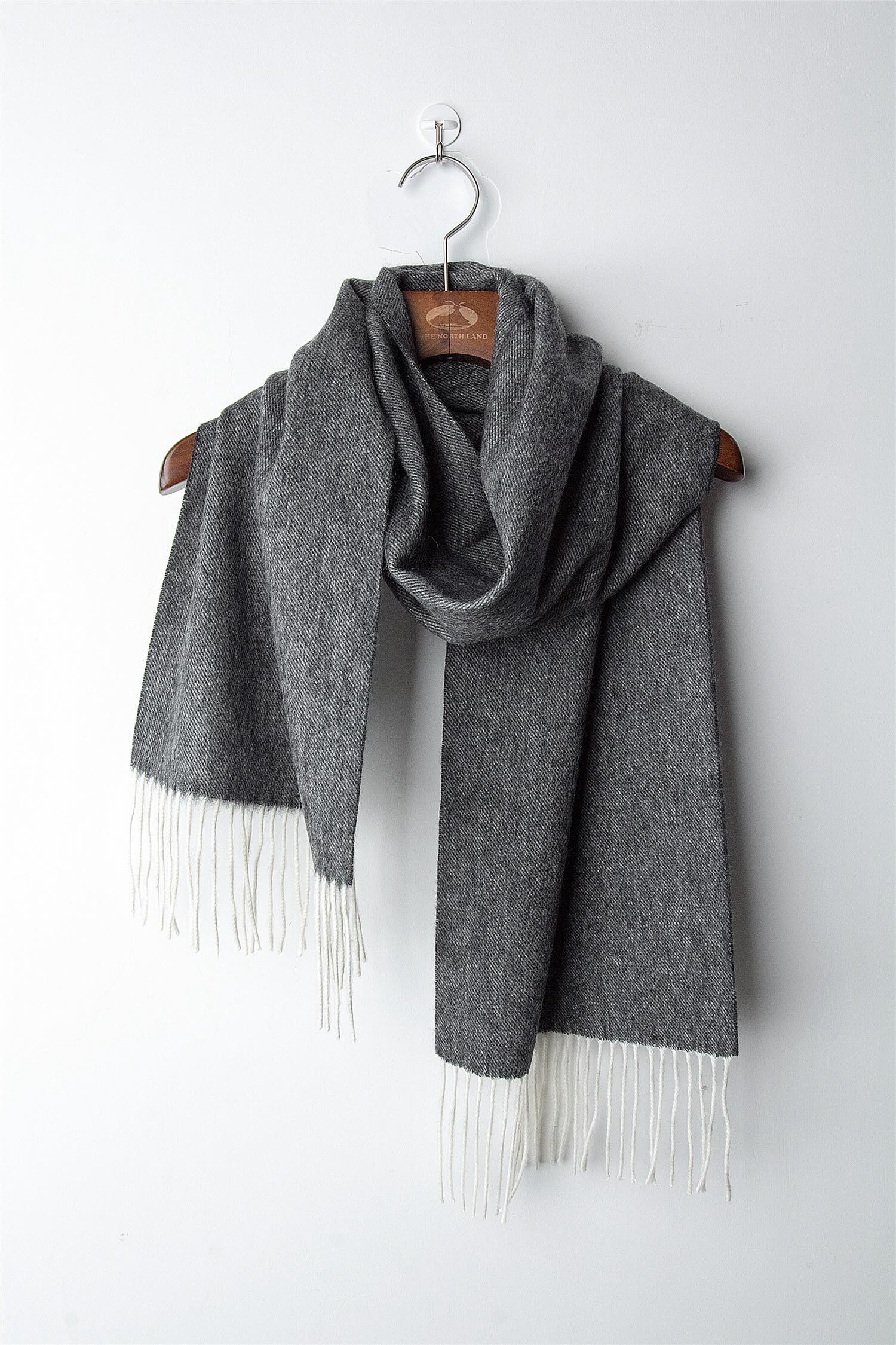 Twill Woven Weft Warp Different Color Scarf 30x180cm