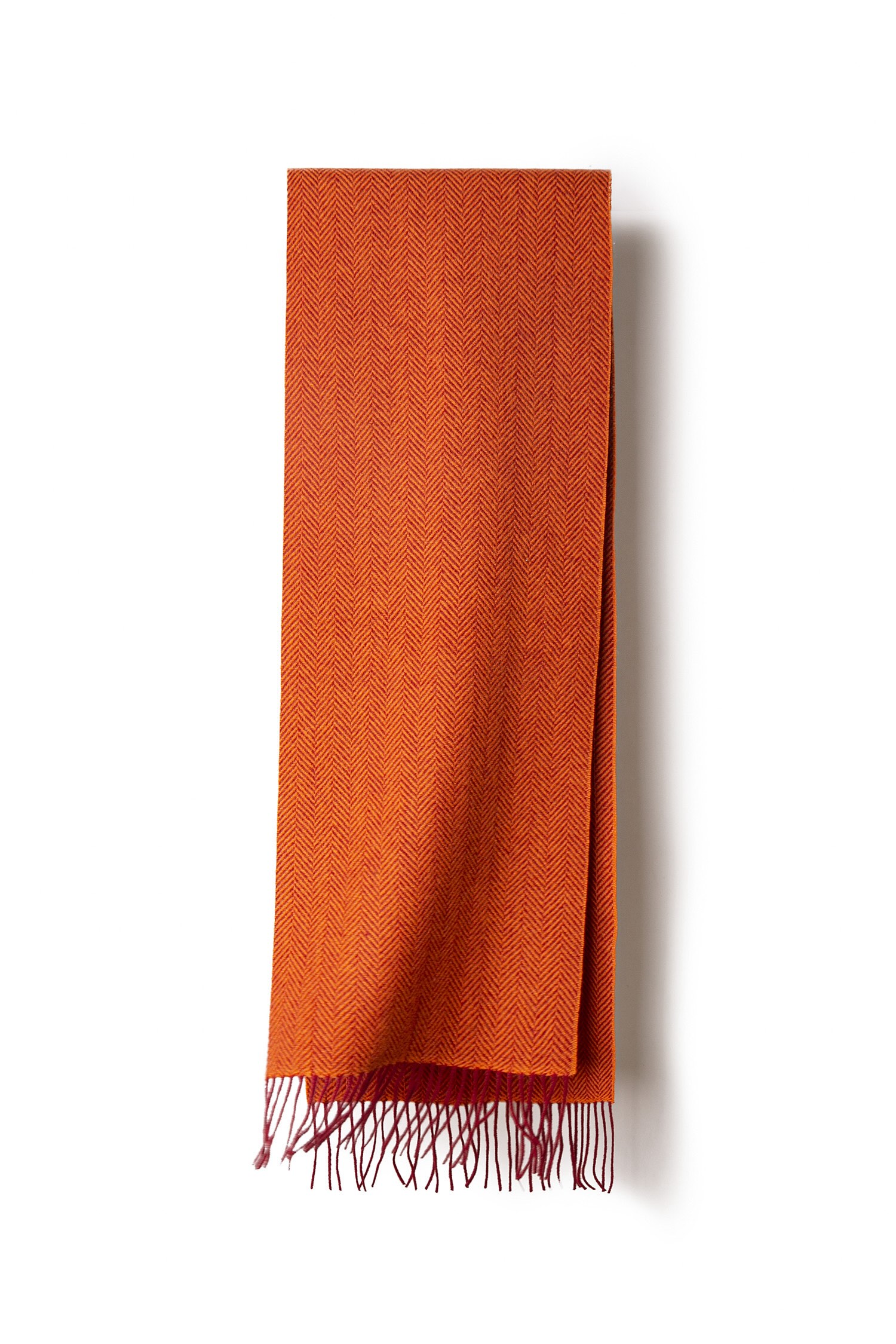 Herringbone Weft Warp Different Color Woven Scarf 30x164cm